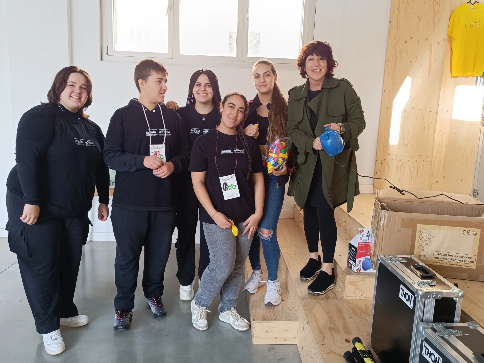 Joves voluntaris al Festival elPetit